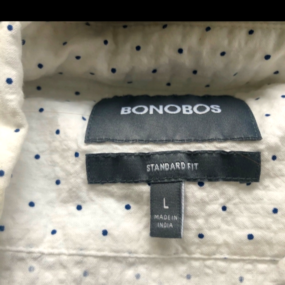 Bonobos White Collared Button Down